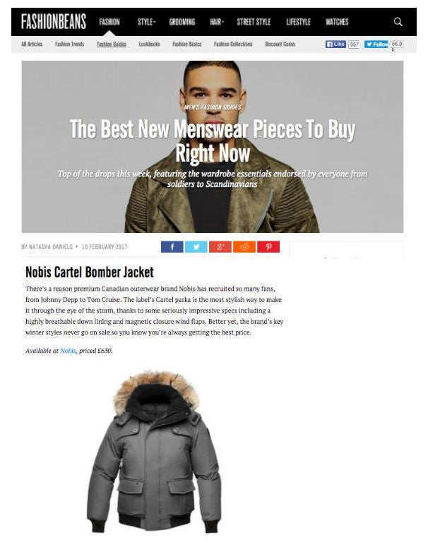 Nobis Cartel on Fashion Beans