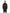 Men's knee length reversible down-filled parka with non-removable hood in Black