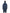 Men's knee length reversible down-filled parka with non-removable hood in Marine