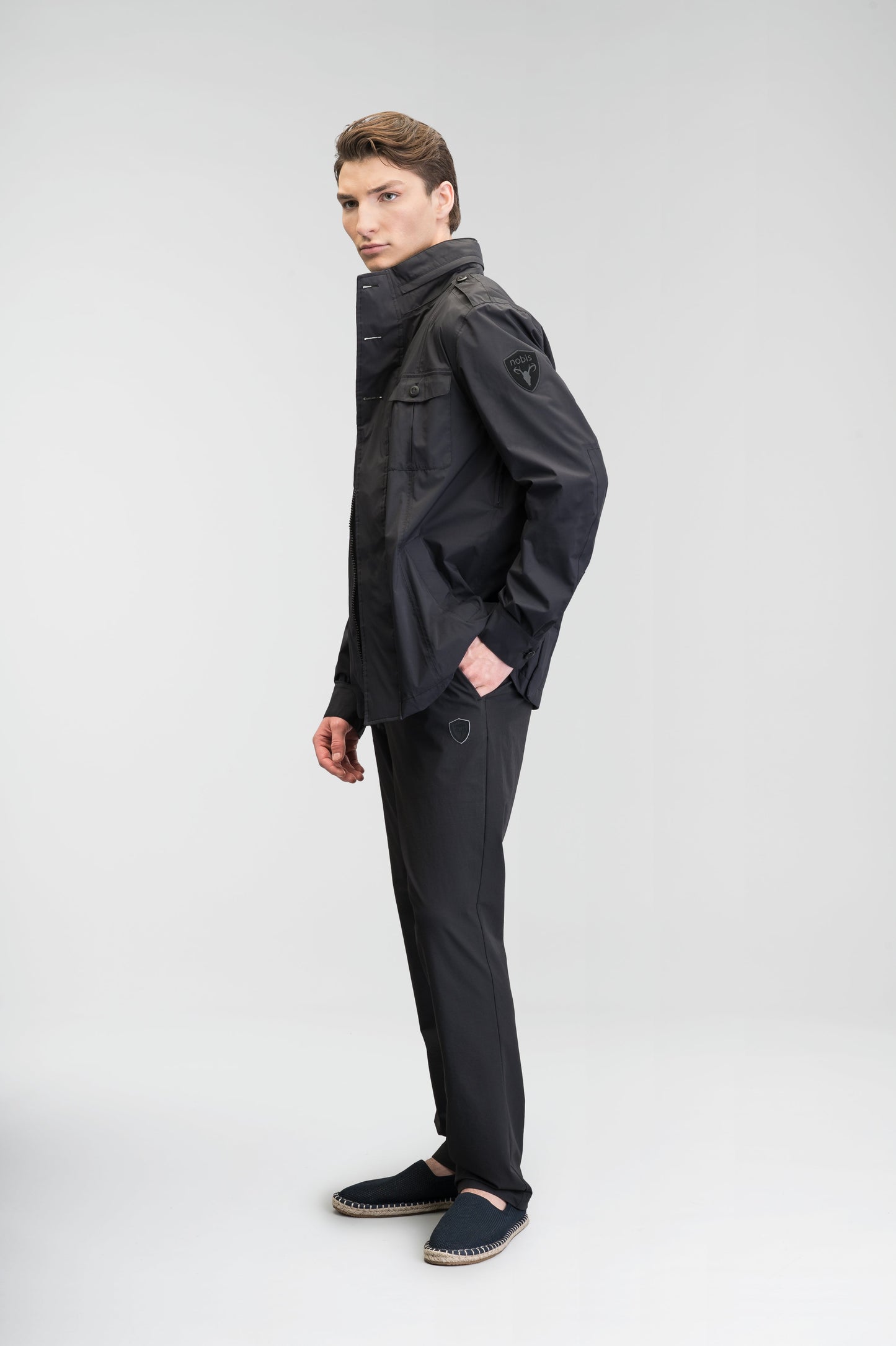 Admiral Men's lightweight tech jacket in Black