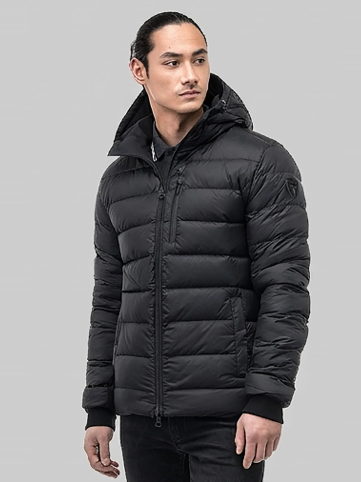 Chris Men's Reversible Puffer Jacket - Black