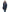 Women's down filled thigh length parka with four pleated patch pockets and an adjustable waist in Navy