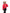 Women's bomber style down filled jacket with a removable hood and fur trim in Red