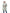 Women's classic trench coat that falls just above the knee in Lt Grey