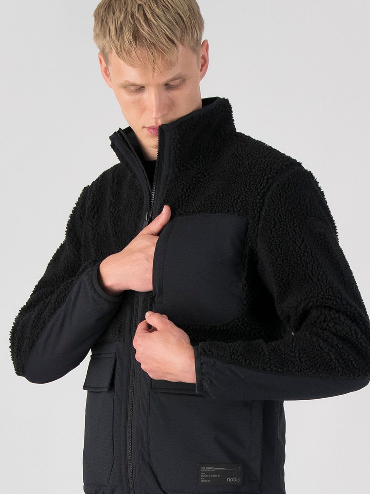Kepler Men's Berber Jacket - Black