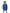 Kids' hip length raincoat with hood in Royal