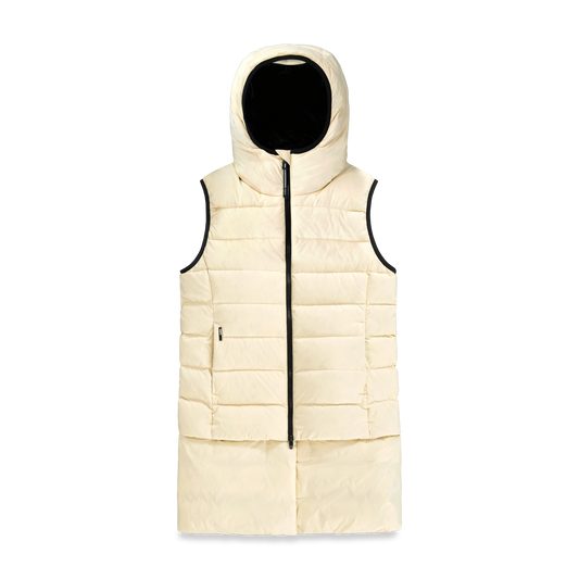 Saratoga puffer vest in Wheat