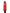 Women's thigh length raincoat with collar and non-removable hood in Vermillion