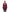 Women's down filled double breasted peacoat with a belted waist in Red Rum