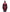 Women's down filled double breasted peacoat with a belted waist in Red Rum