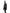 Men's waist length raincoat with a magnetic placket and top button detail in Black