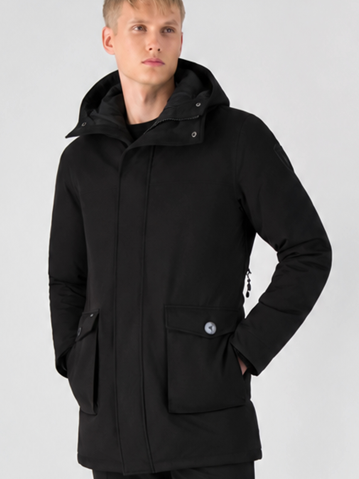 Yves Men's Parka - Black
