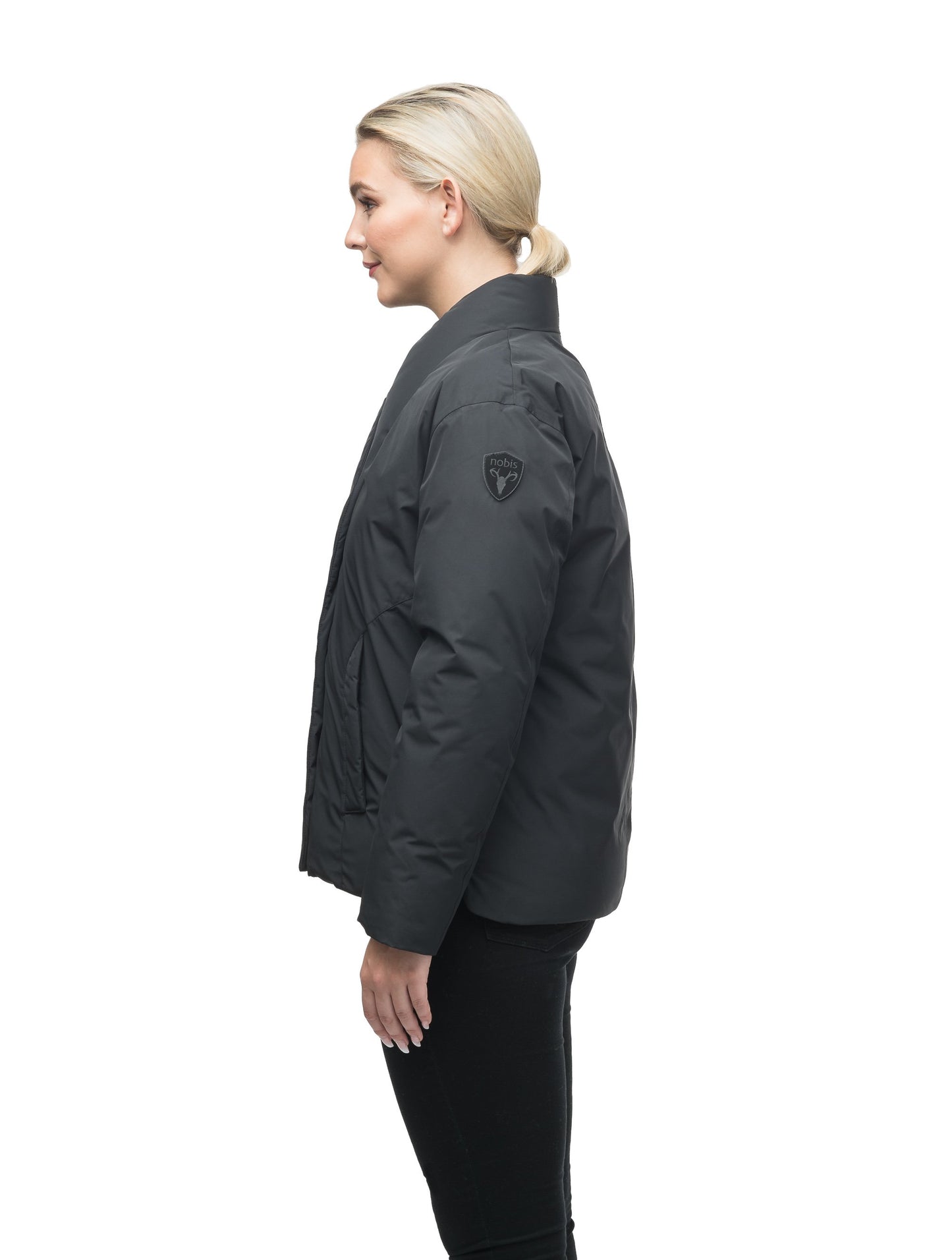 Hip Length Women's Lightweight Jacket in Black or Camo