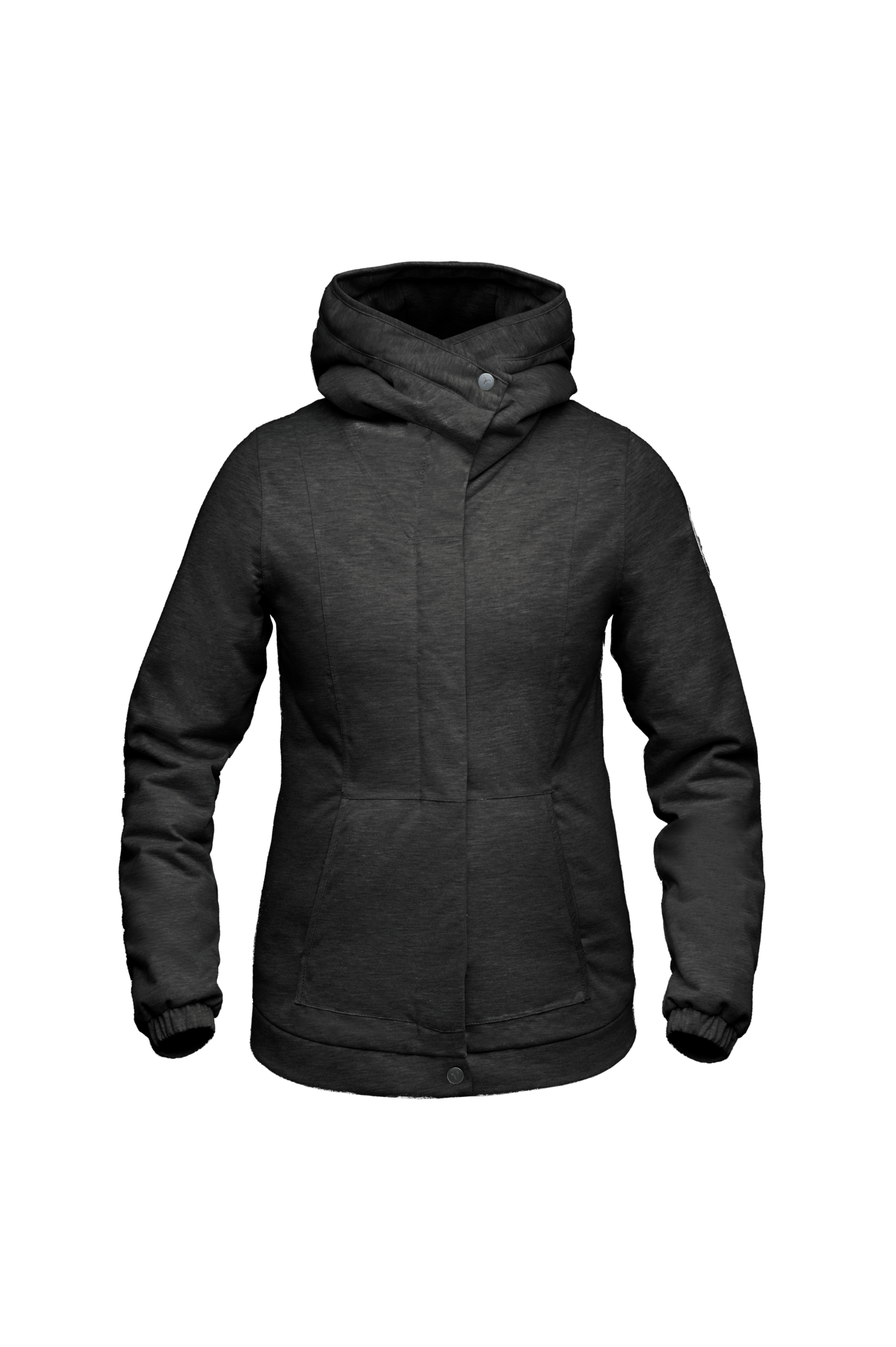 Women's Hoodie with Kangaroo style pocket in Black