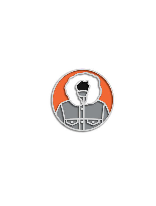 No Cold Shoulder Atomic Parka Pin