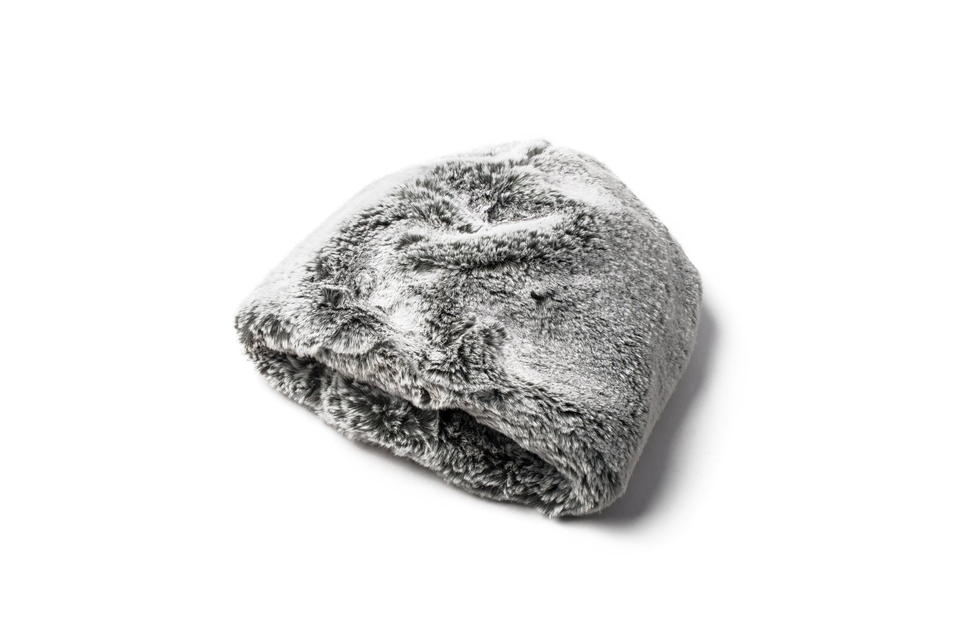Oversized, slouchy faux fur hat in H Grey